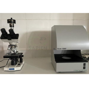 Contador automatico de coloias e Microscopio